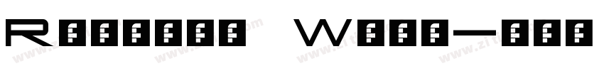 Regular Wide字体转换